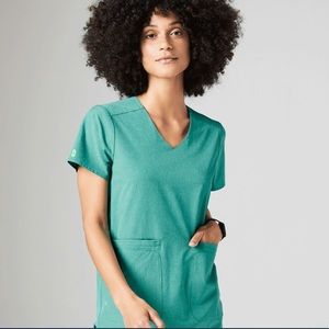 Figs Scrub Top- Marine, Small